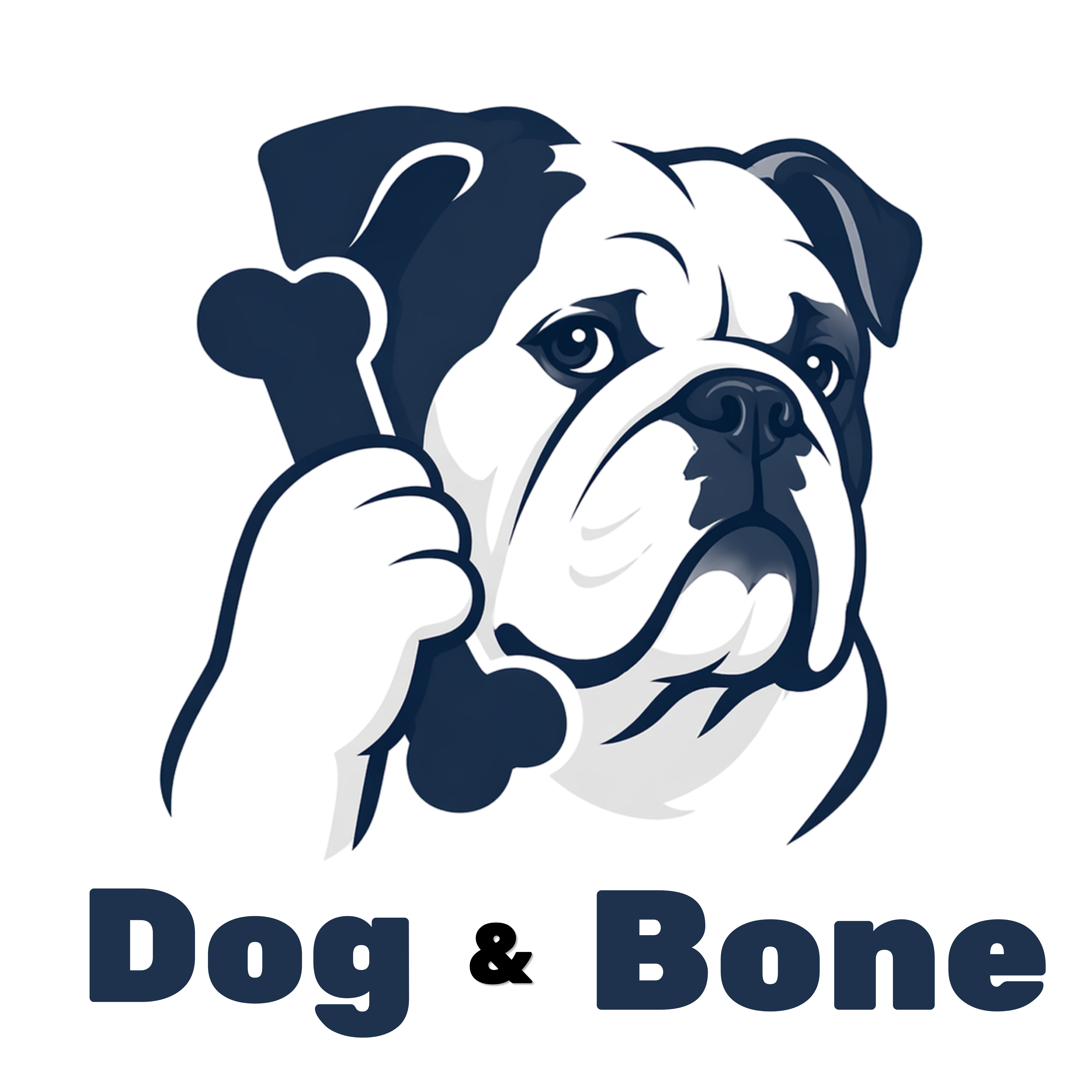 Dog and Bone bulldog mascot